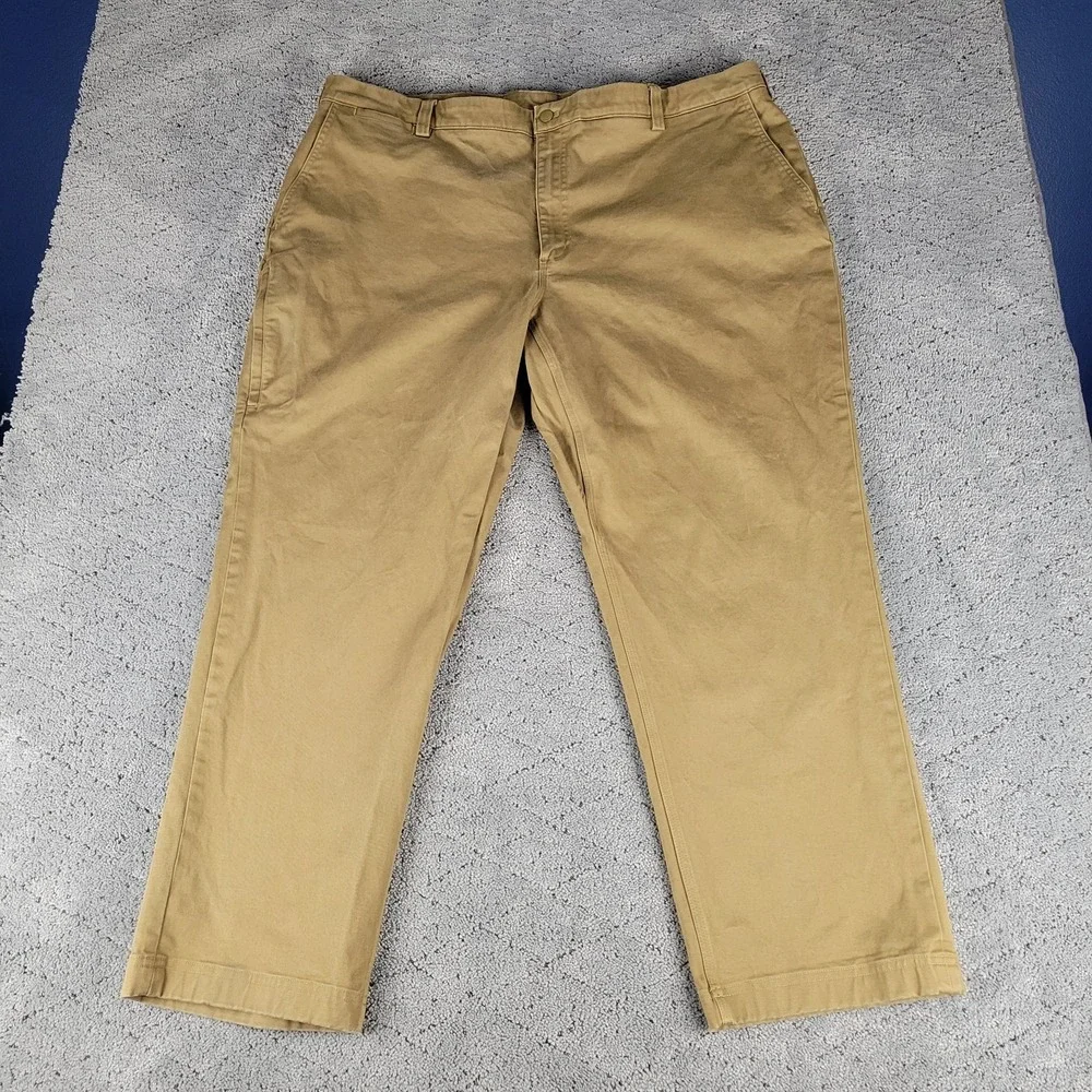 Duluth Pants Mens 44x30 Brown Duluthflex Ballroom Relaxed Fit Straight Leg